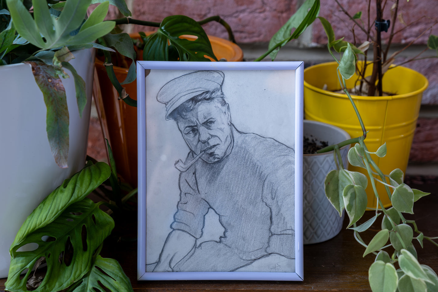Framed Pencil Sketch – Albert B-C
