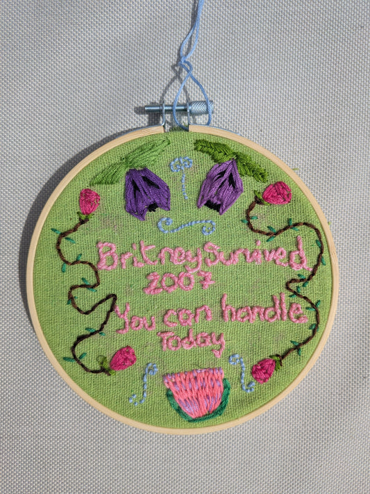 Motivation Quote Embroidery — Michaela Wetherell
